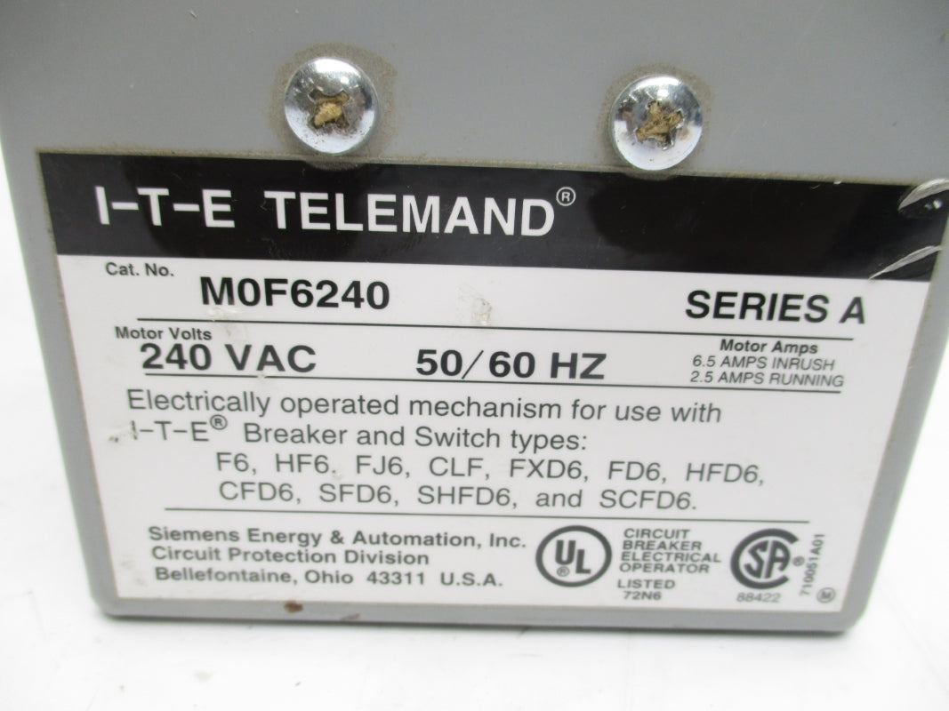 I-T-E M0F6240 SER. A 240VAC 6.5A UNMP