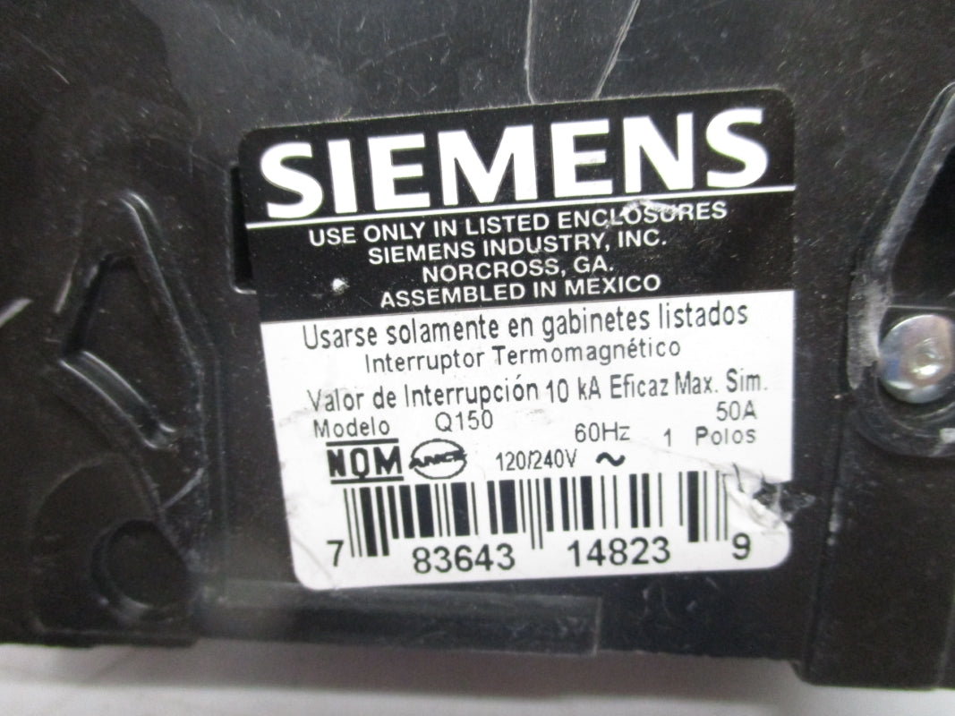 SIEMENS Q150 120/240V 50A NSNP
