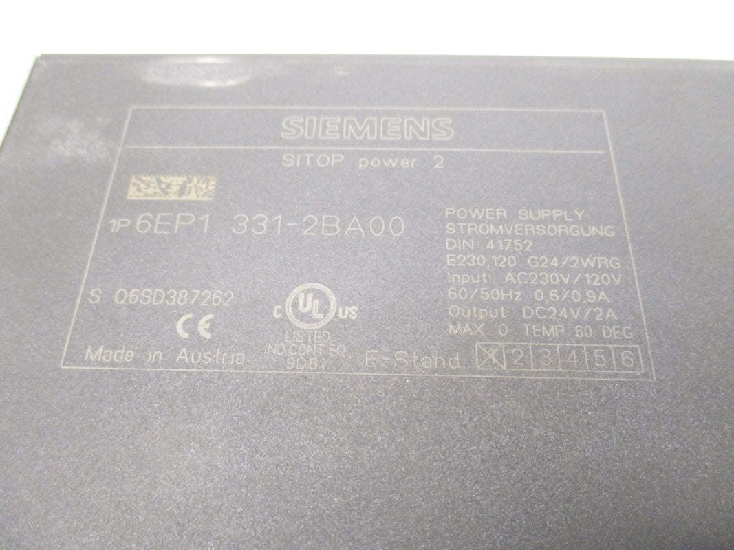 SIEMENS 6EP1331-2BA00 230VAC 0,6/0,9A UNMP