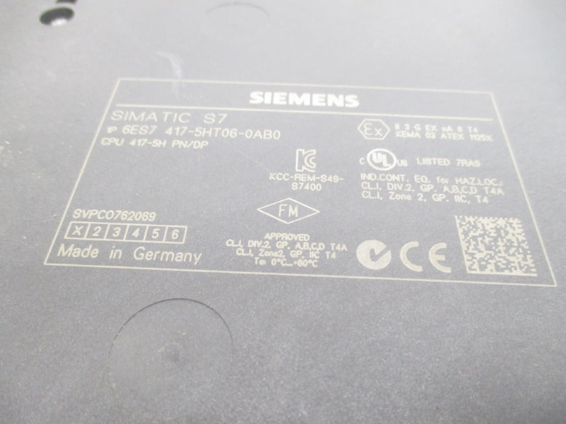 SIEMENS 6ES7417-5HT06-0AB0 UNMP