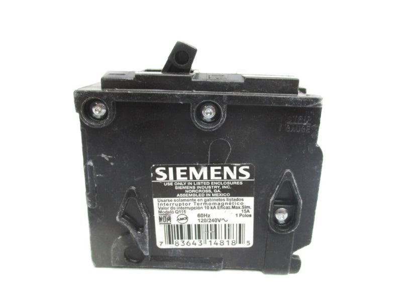 SIEMENS Q115 120/240V 15A NSNP