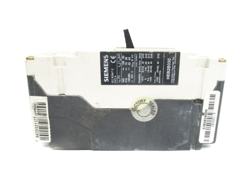 SIEMENS HEB2B030 480V 30A UNMP