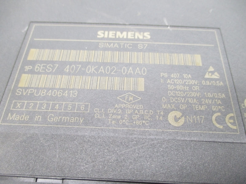 SIEMENS 6ES7407-0KA02-0AA0 UNMP