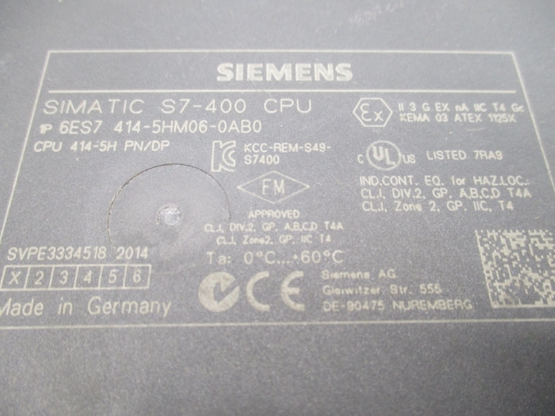 SIEMENS 6ES7414-5HM06-0AB0 UNMP