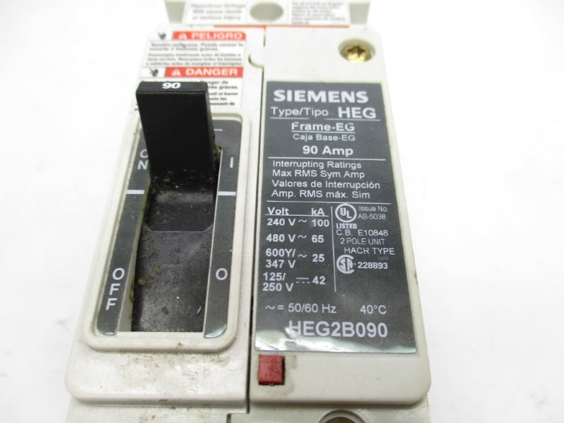 SIEMENS HEG2B090 480V 90A UNMP