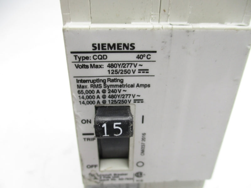 SIEMENS CQD215 125/250V 15A NSNP