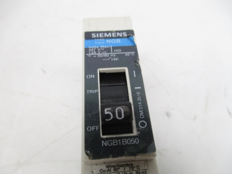 SIEMENS NGB1B050B 347V 50A NSNP