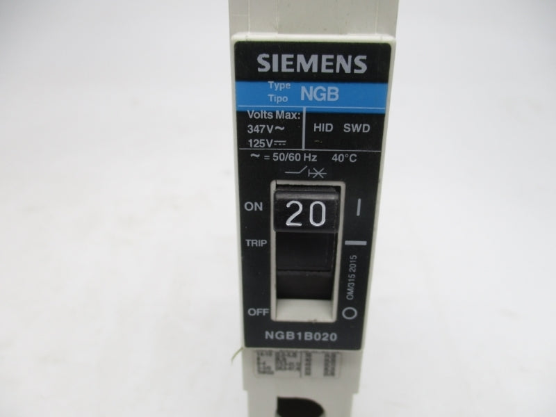 SIEMENS NGB1B020 347V 20A NSNP