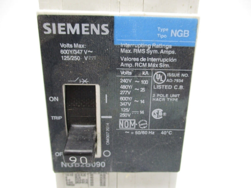 SIEMENS NGB2B090B 125/250V 90A UNMP