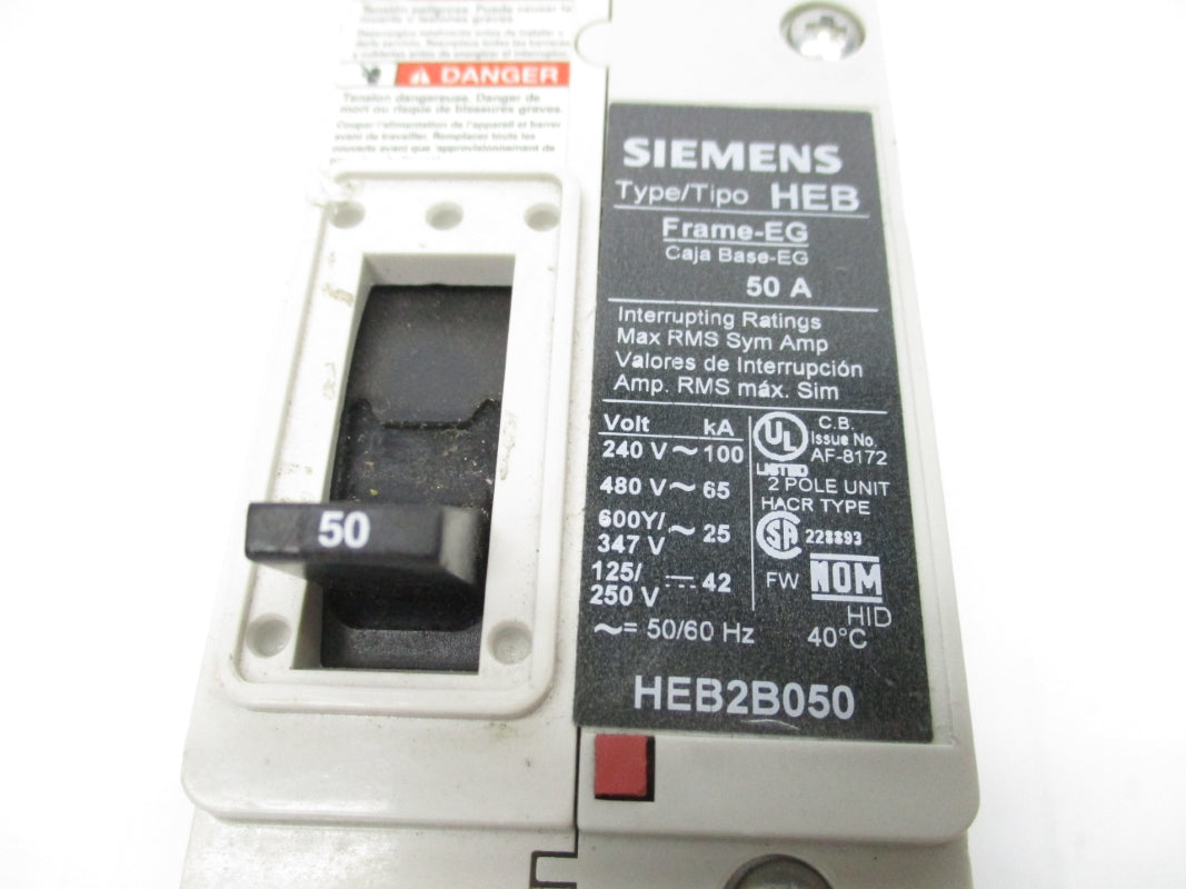 SIEMENS HEB2B050 480V 50A UNMP