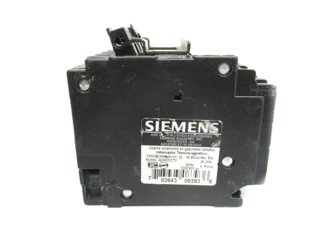 SIEMENS Q23020CT2 120/240V 30-20A NSNP