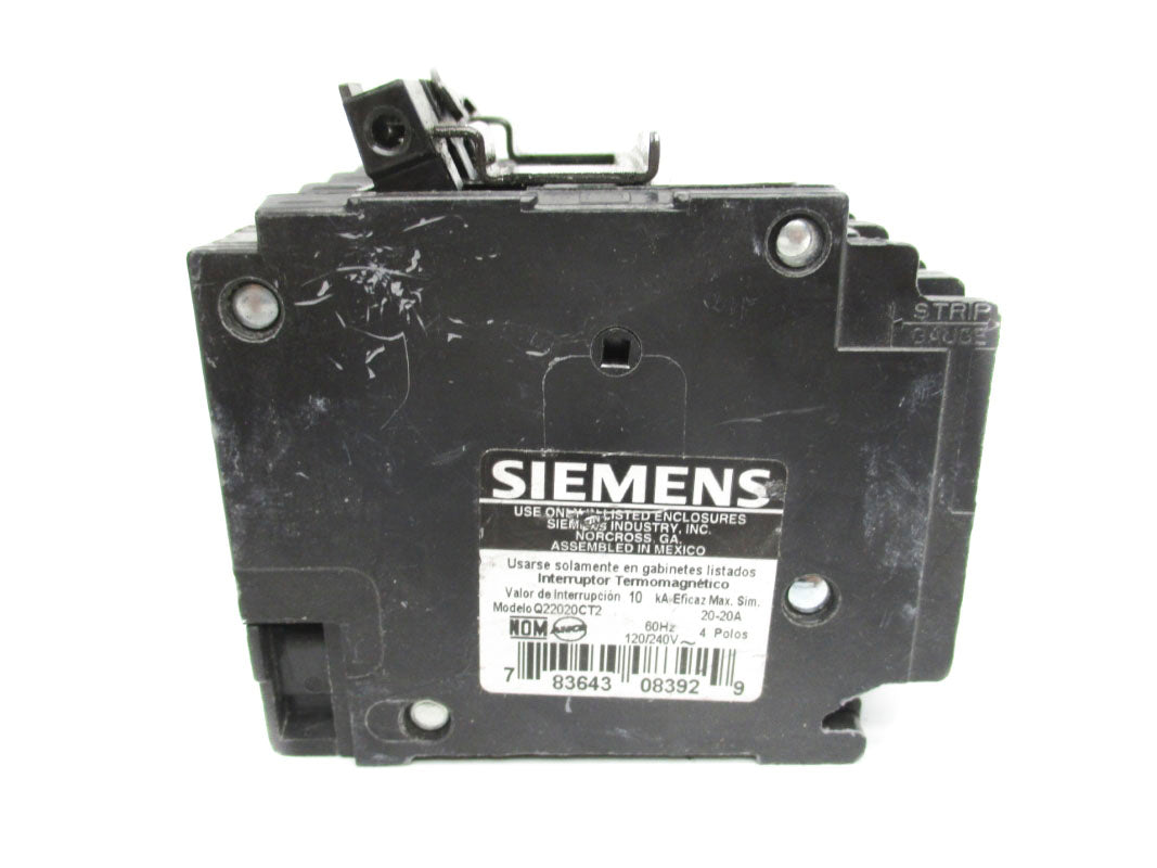 SIEMENS Q22020CT2 120/240V 20-20A NSNP