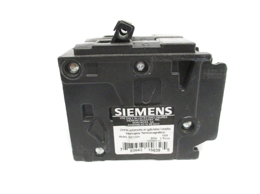 SIEMENS Q2100H 120/240V 100A NSNP