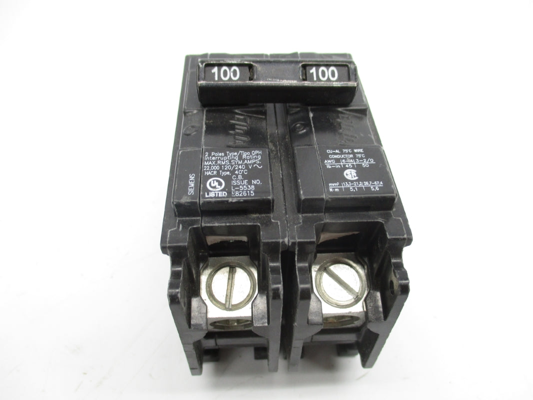 SIEMENS Q2100H 120/240V 100A NSNP
