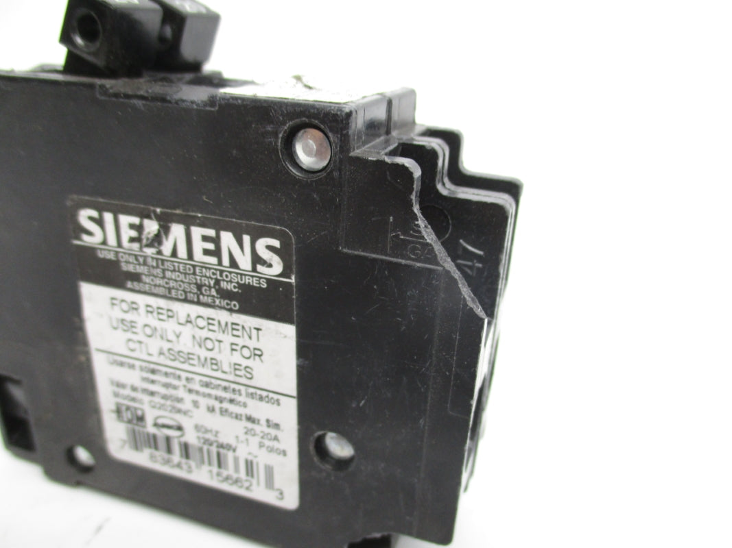 SIEMENS Q2020NC 120/240V 20-20A (AS PICTURED) NSNP