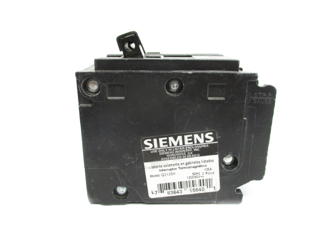SIEMENS Q2125H 120/240V 125A NSNP