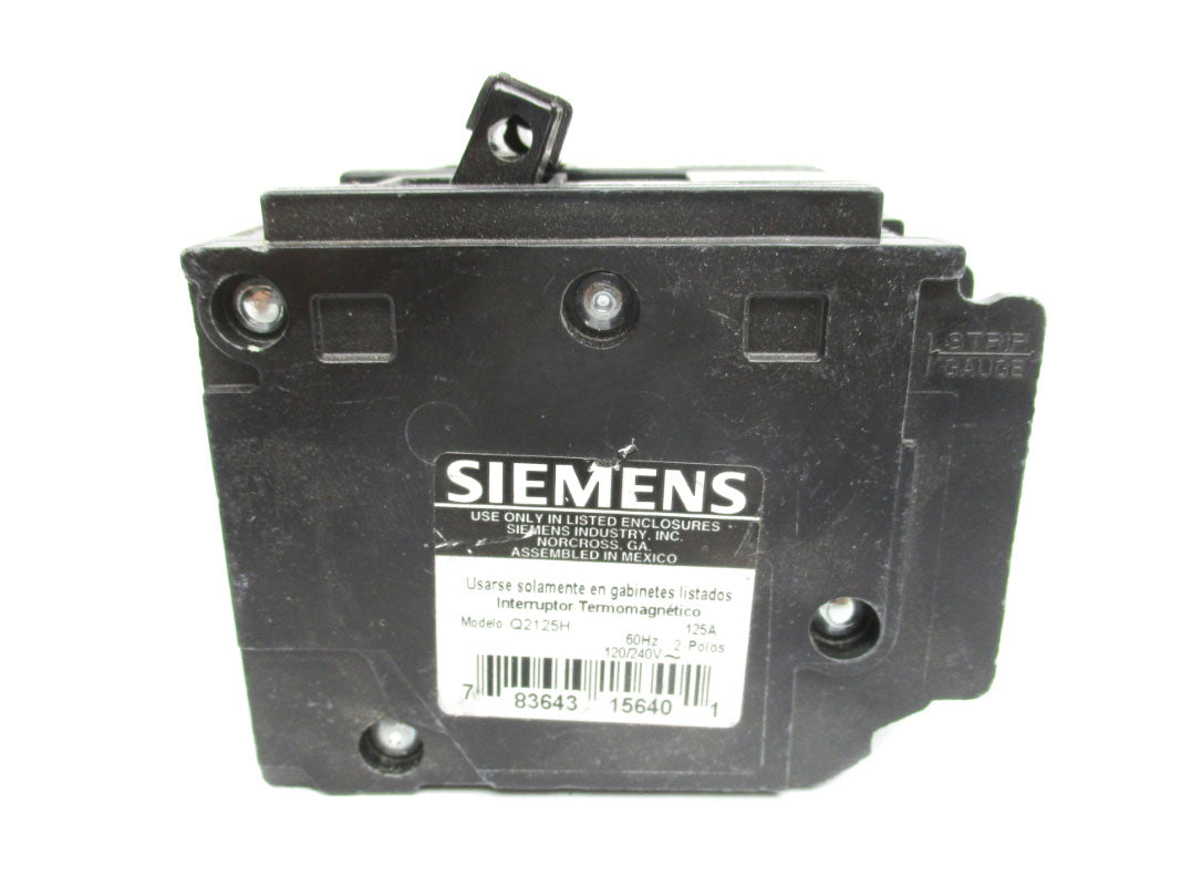 SIEMENS Q2125H 120/240V 125A (AS PICTURED) NSNP