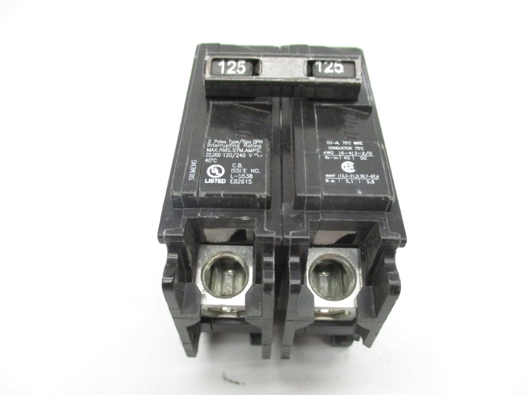 SIEMENS Q2125H 120/240V 125A (AS PICTURED) NSNP