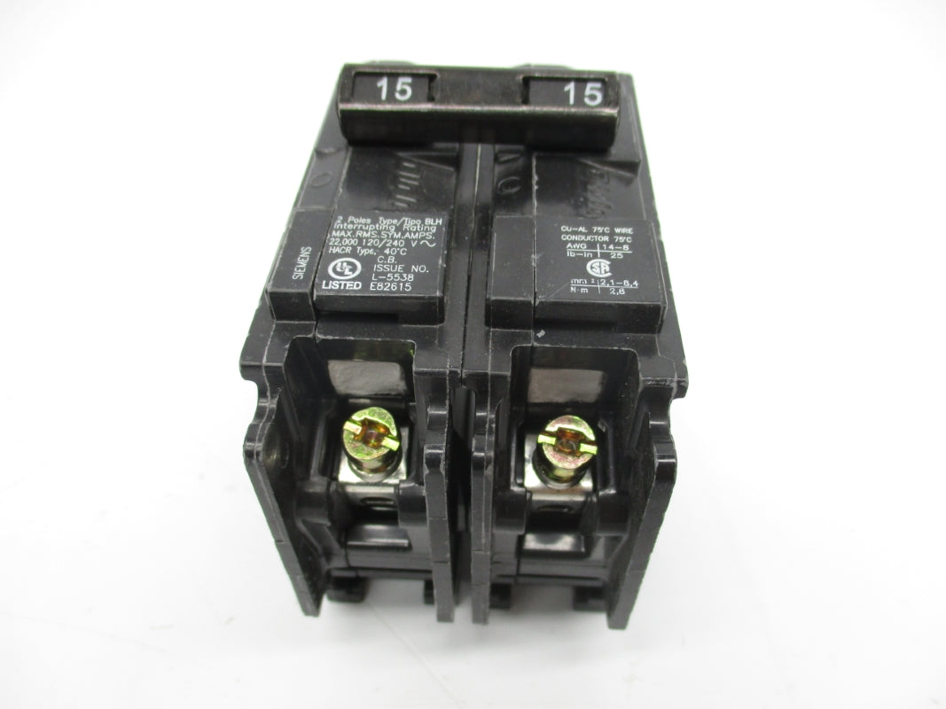 SIEMENS B215H 120/240V 15A NSNP