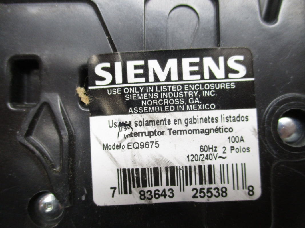 SIEMENS EQ9675 120/240V 100A NSNP