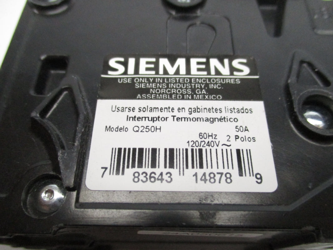 SIEMENS Q250H 120/240V 50A NSNP
