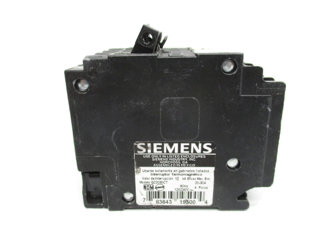 SIEMENS Q22030CT 240V 20-30A (AS PICTURED) NSNP