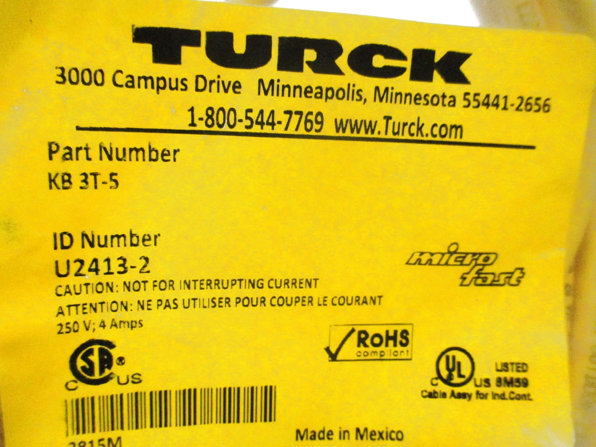 TURCK KB3T-5 NSMP