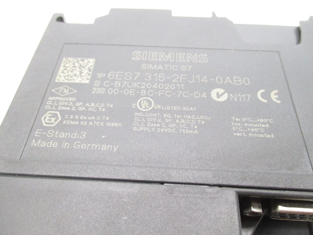 SIEMENS 6ES7315-2FJ14-0AB0 NSNP