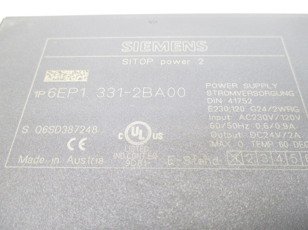 SIEMENS 6EP1331-2BA00 230VAC 2A NSNP