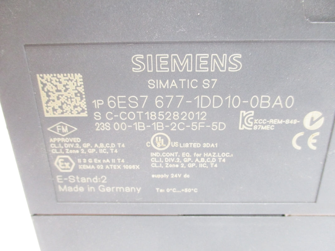 SIEMENS 6ES7677-1DD10-0BA0 24VDC UNMP