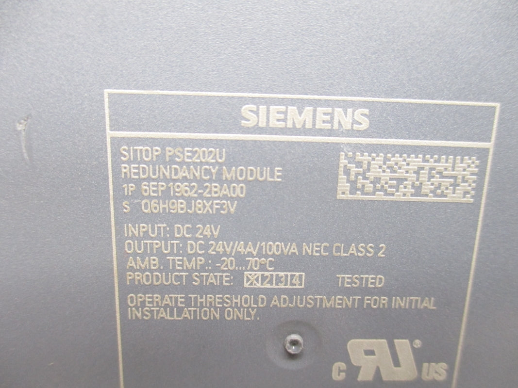 SIEMENS 6EP1962-2BA00 24VDC 4A NSNP