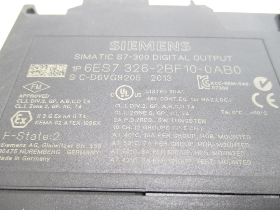 SIEMENS 6ES7326-2BF10-0AB0 NSNP
