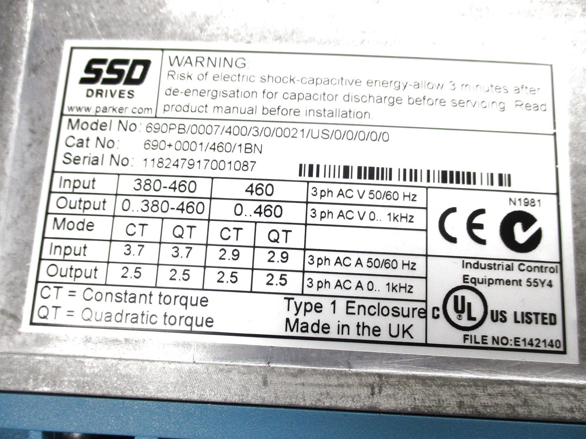 SSD DRIVES 690+0001/460/1BN NSMP