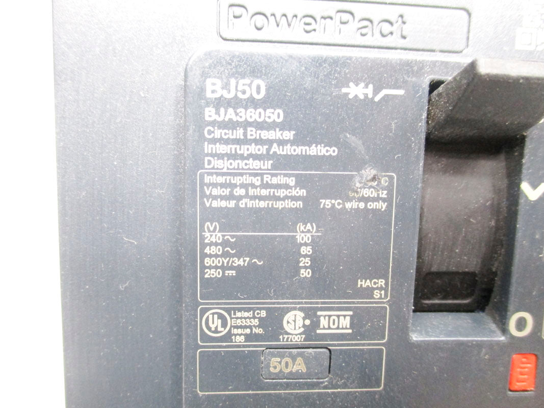 SQUARE D BJA360050 480V 50A NSNP