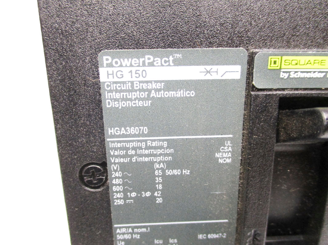 SQUARE D HGA36070 600V 70A NSNP