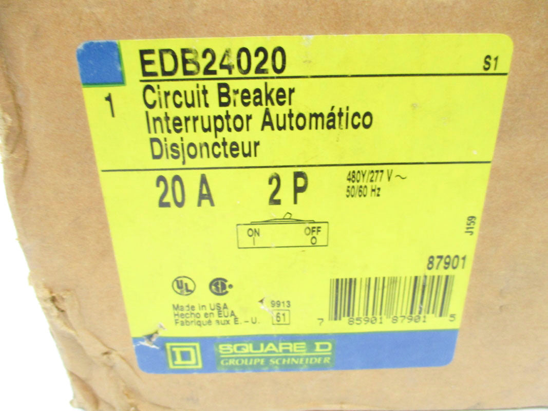 SQUARE D EDB24020 277V 20A NSFS