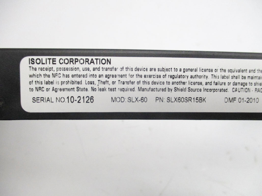 ISOLITE CORPORATION SLX60SR15BK NSMP