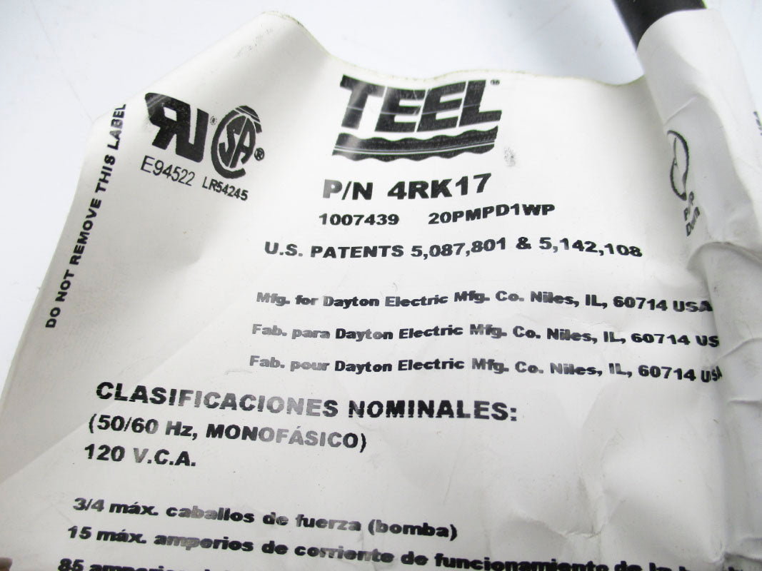 TEEL 4RK17 120VAC NSNP