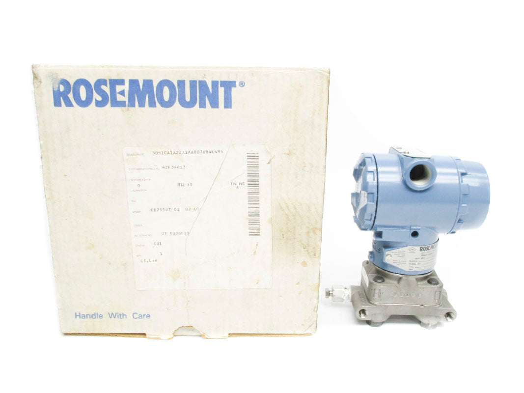 ROSEMOUNT 3051CA1A22A1AA0078B4L4M5 55VDC 30PSIG NSMP