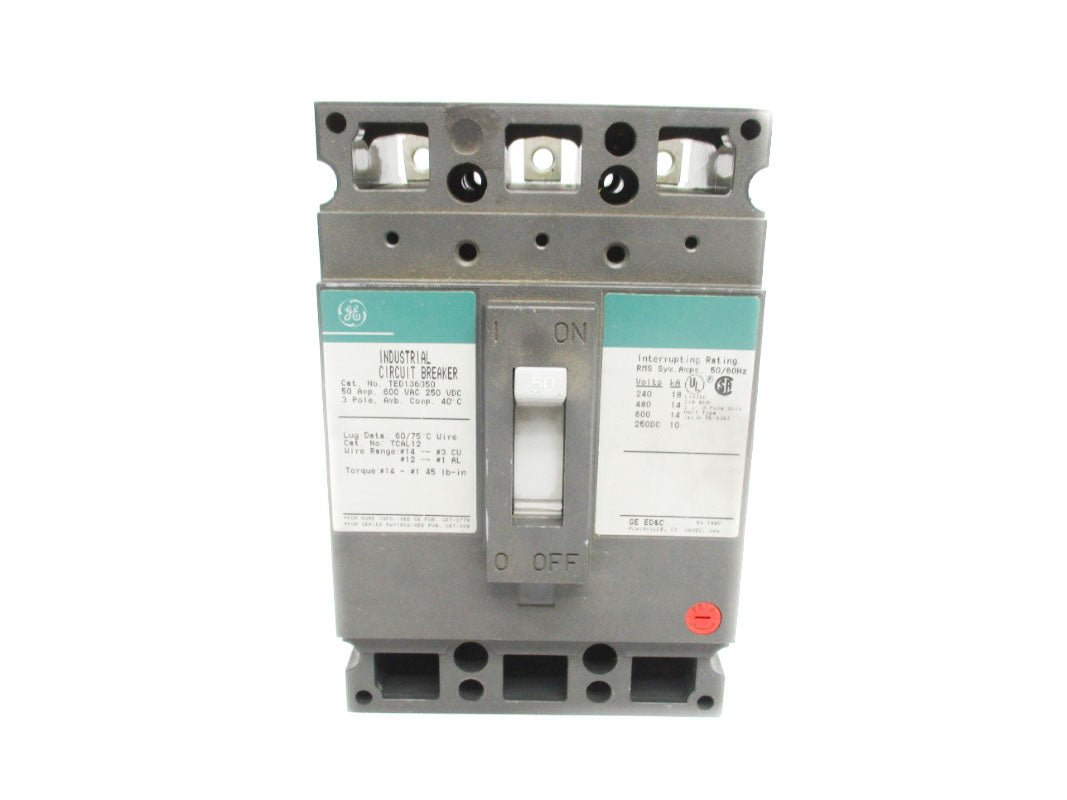 GENERAL ELECTRIC TED136050 600VAC 50A NSNP