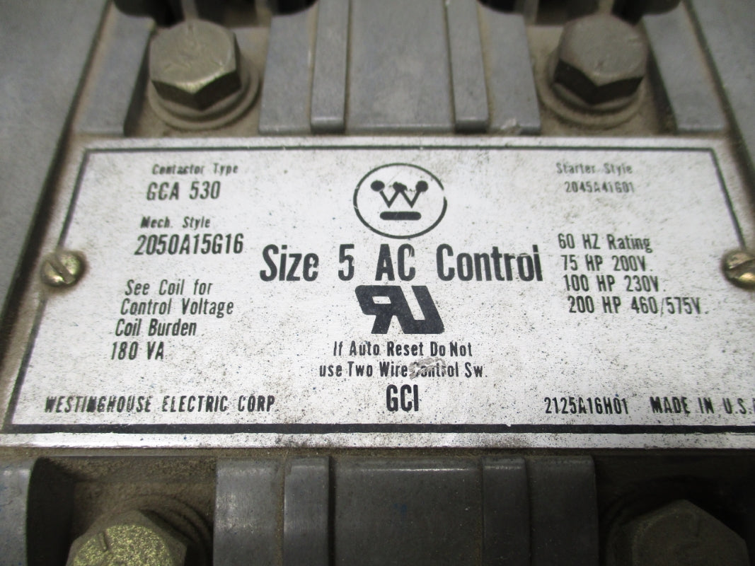 WESTINGHOUSE 2050A15G16 120V UNMP