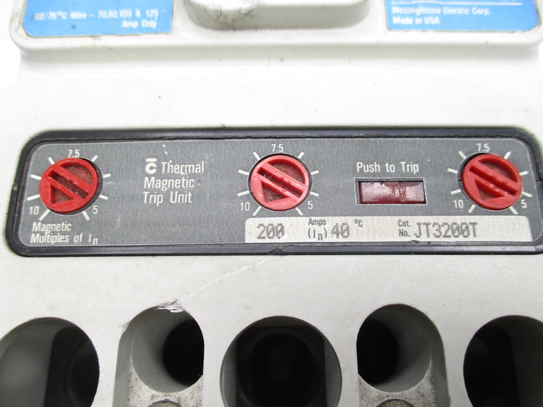 WESTINGHOUSE JD3200 600VAC 200A  UNMP