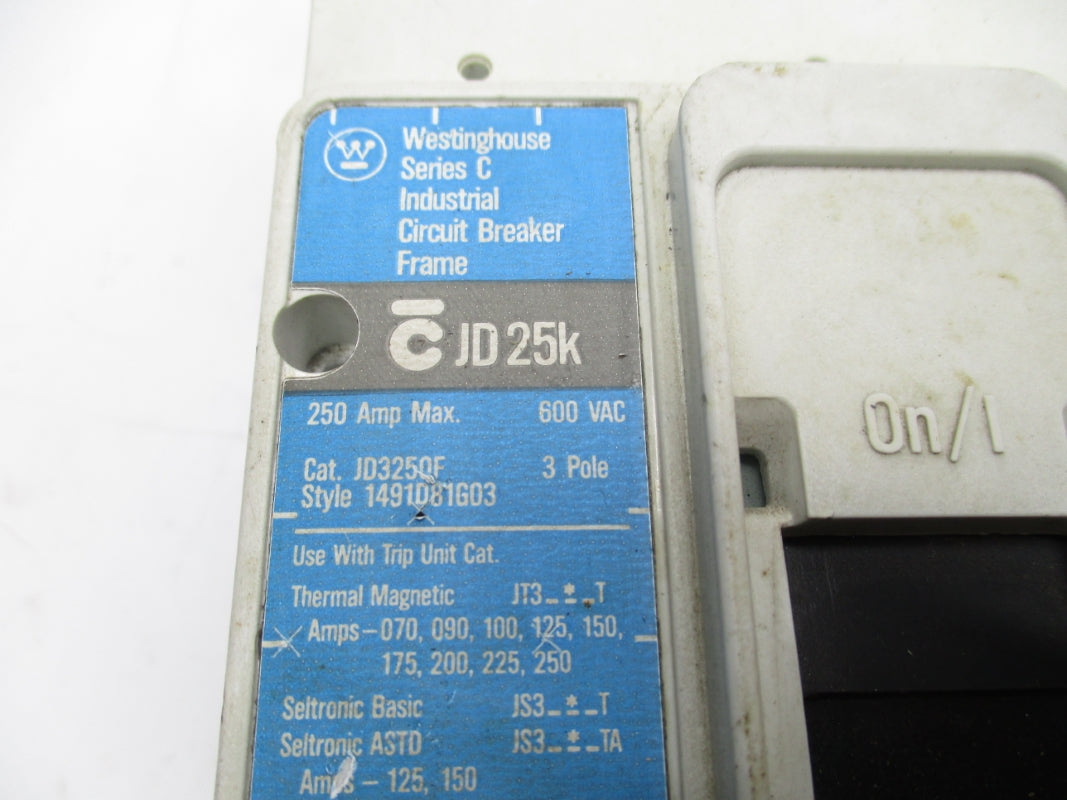 WESTINGHOUSE JD3200 600VAC 200A  UNMP