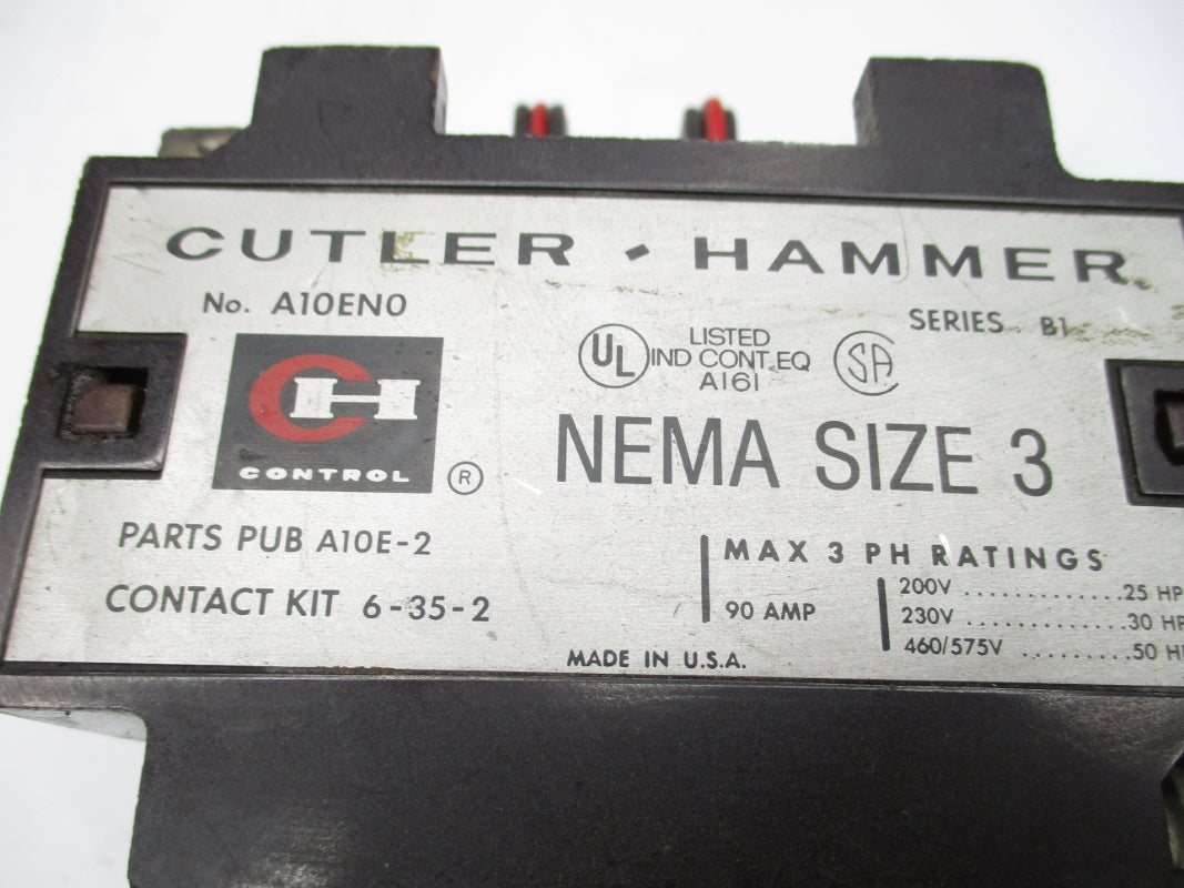 CUTLER HAMMER A10EN0 SER. B1 UNMP
