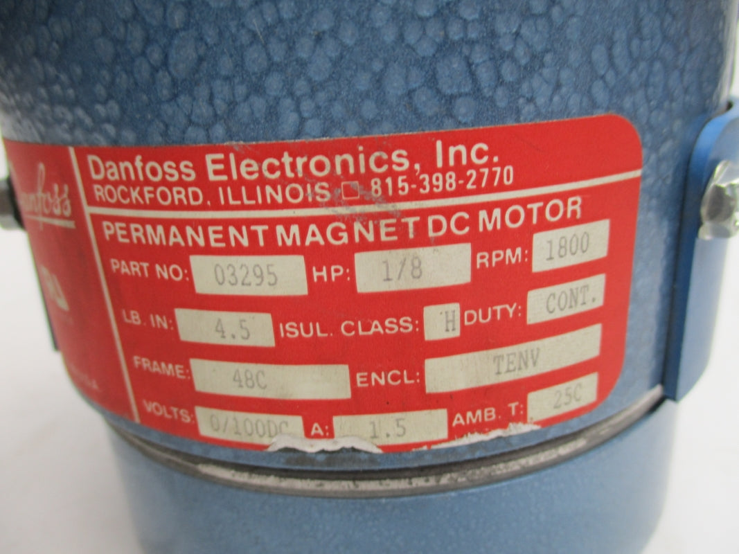 DANFOSS ELECTRONICS 03295 100VDC 1.5A UNMP