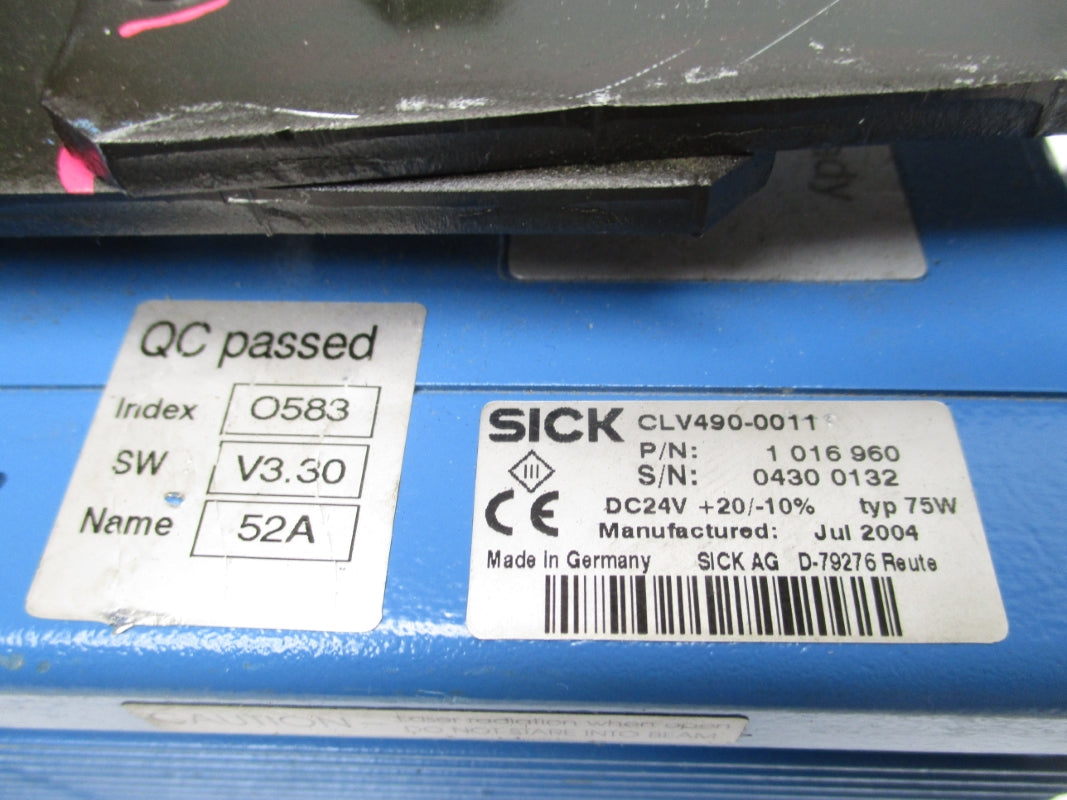 SICK CLV490-0011 1016960 24VDC UNMP