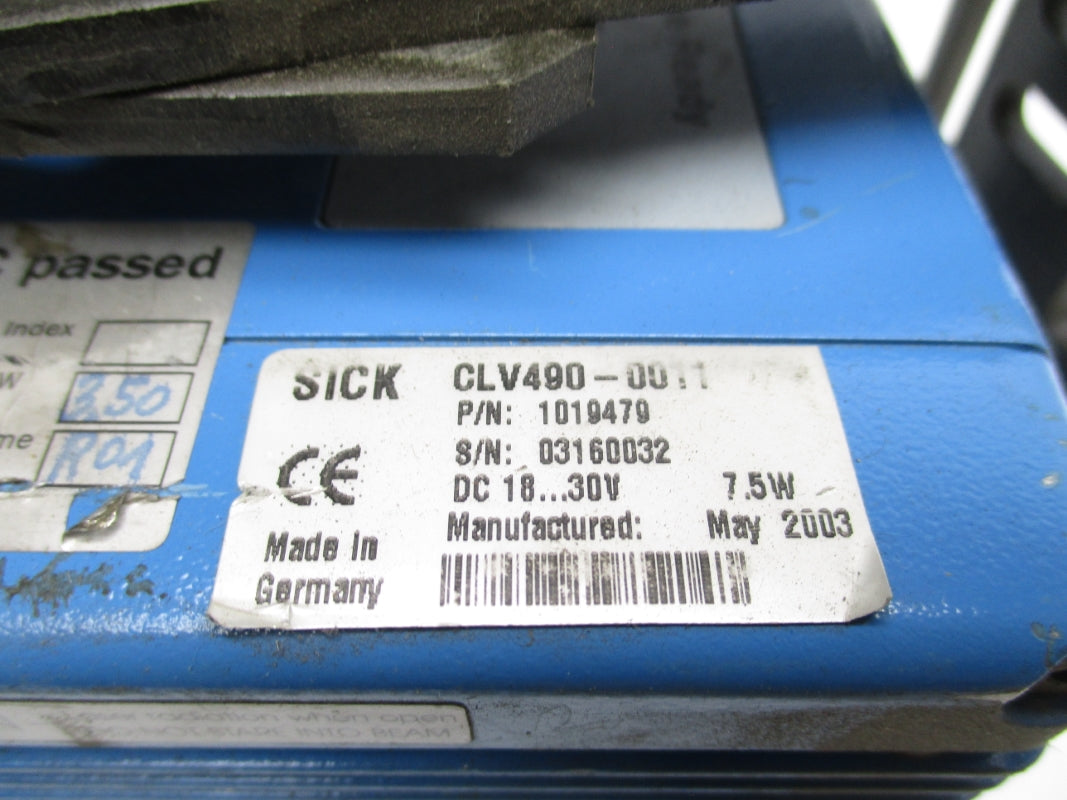 SICK CLV490-0011 1019479 30VDC UNMP
