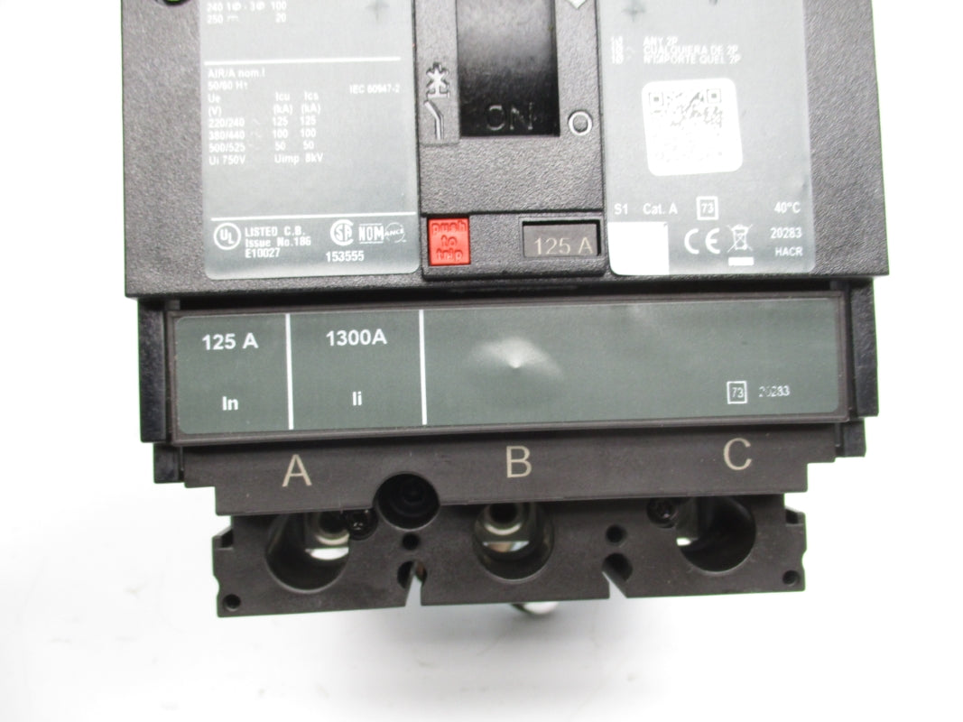 SQUARE D HLA36125 600V 125A NSNP