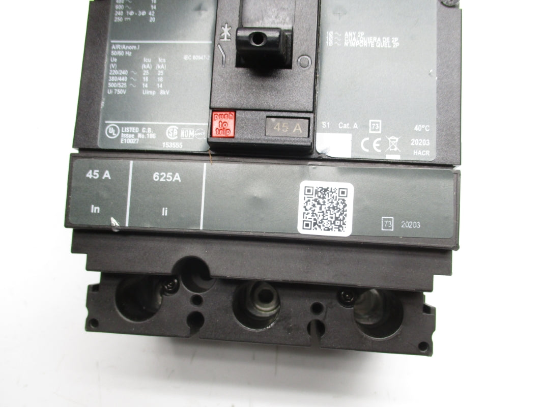 SQUARE D HDL36045  600V 45A (AS PICTURED) NSNP