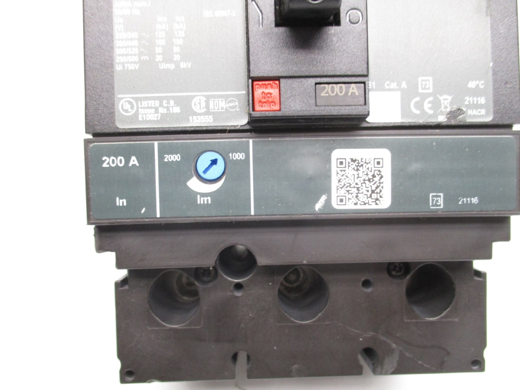 SQUARE D JLL36200 600V 200A NSNP
